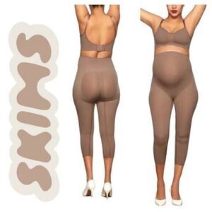 SKIMS Maternity Legging Tight XXS/XS Solutionwear Shapewear Umber Compression A3